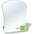 Free-Standing Acrylic Plastic Mirror, 5.5"x6.5" Curved Sides, Full Color
